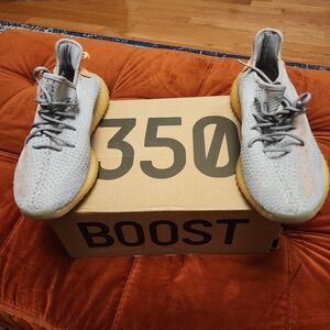 Adidas Yeezy Light Gray and Tan Sneakers